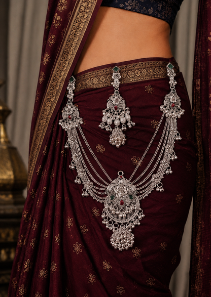 Premium Oxidised Silver Bridal Kamarbandh