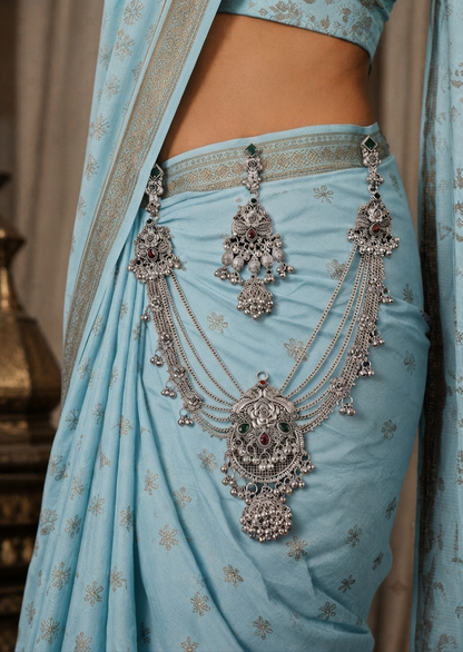 Premium Oxidised Silver Bridal Kamarbandh